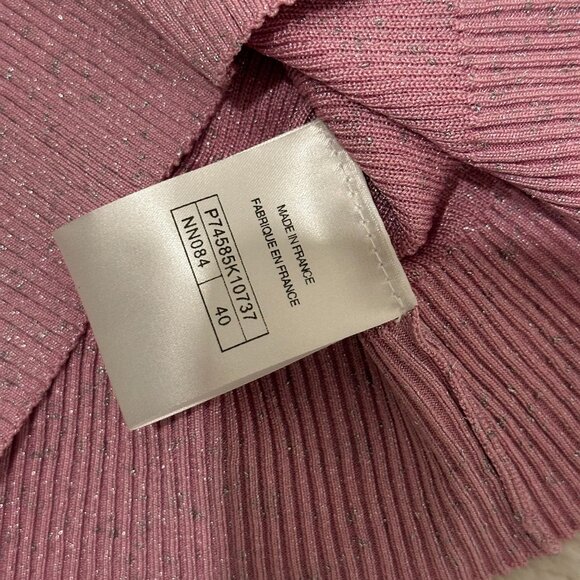 preloved chanel shimmer pink tank up SZ 40/L - Picture 2 of 7